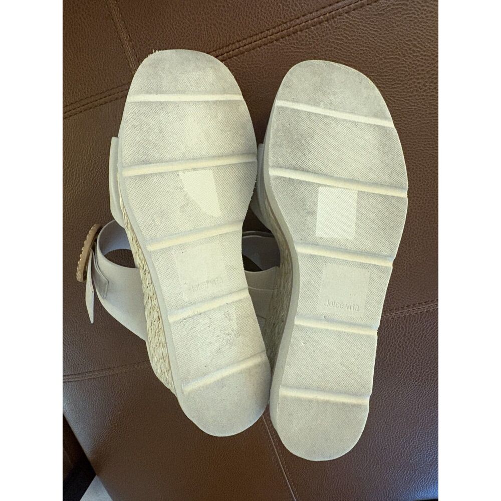 Dolce Vita Espadrille Lauryn in Cream Stella Wedge Sandals | Size 8.5 - Picture 5 of 9